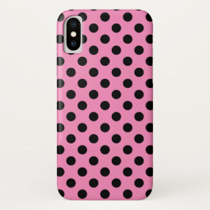 Coque Case-Mate Pour iPhone Pois noirs en rose