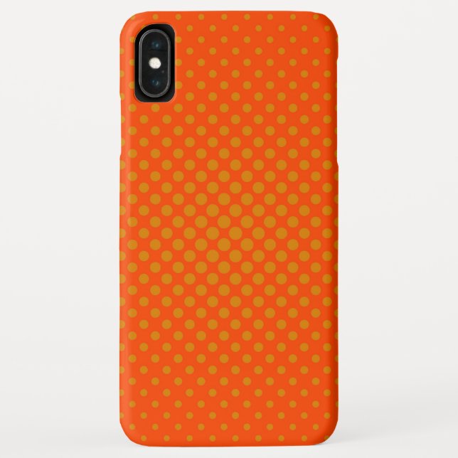 Coques Case-Mate iPhone Pois orange (Dos)