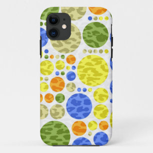 Etui iPhone Case-Mate Pois rétro Abstraits   EMPREINTE DE LÉOPARD