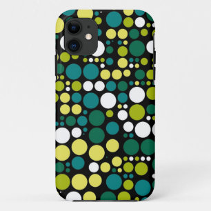 Case-Mate iPhone Case Pois rétro   Blanc jaune vert