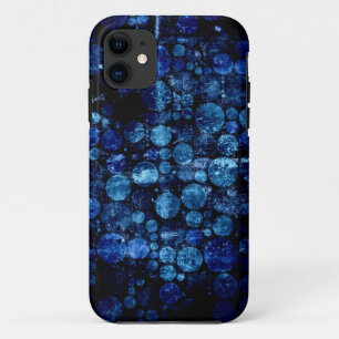 Etui iPhone Case-Mate Pois rétro bleu foncé Grunge Vintage 2
