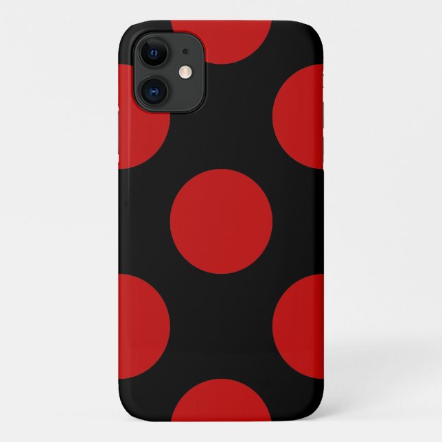 Coques Case-Mate iPhone Pois rouges, Motif à points polka, points, pointil (Dos)