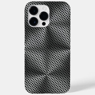 Coque Pour Pour iPhone 14 Pro Max Pois sur plaque métallique 01x4 Black BG