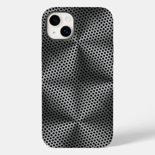 Coque Pour iPhone 14 Plus Pois sur plaque métallique 01x4 Black BG