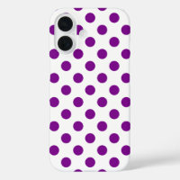 Pois violets et blancs