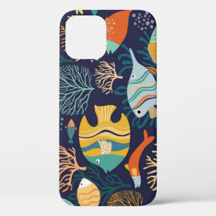 Case-Mate iPhone Case Poisson coloré : motif plante aquatique.