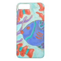 Poisson de couleur pop