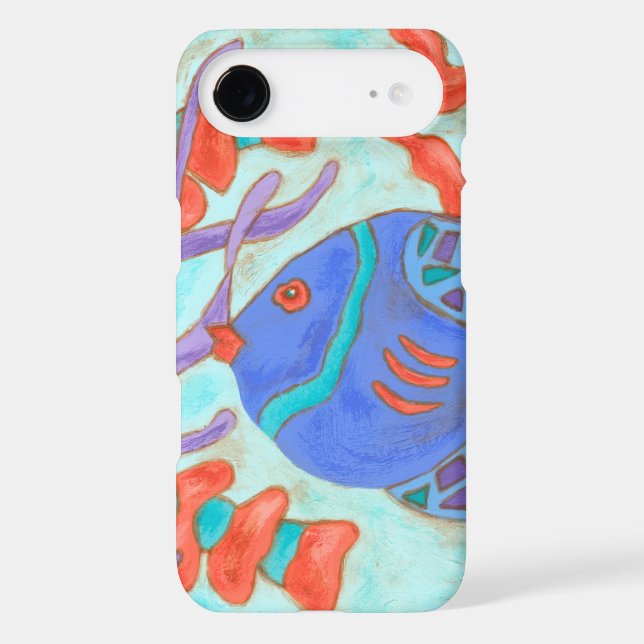Coques Case-Mate iPhone Poisson de couleur pop (Verso)