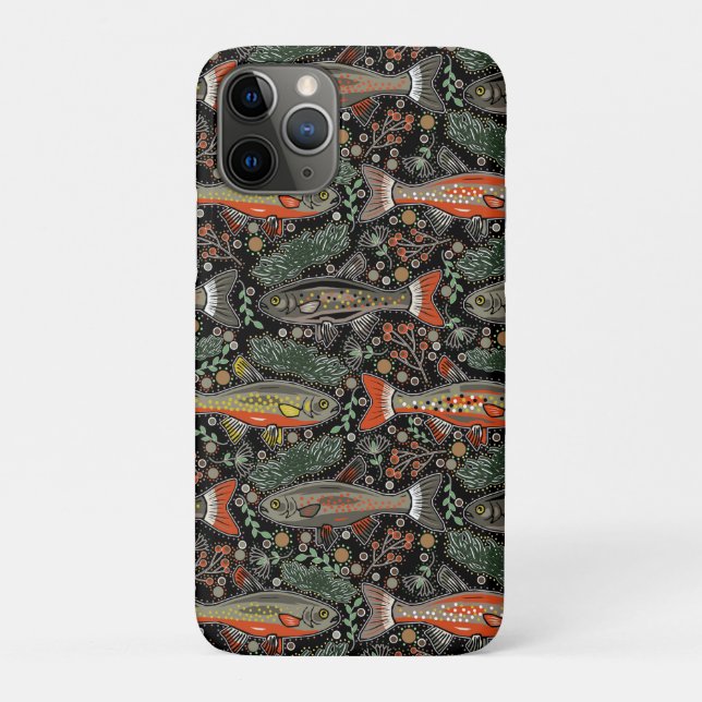 Coques Case-Mate iPhone Poisson d'eau douce, Design élégant, Truite, Pêche (Dos)