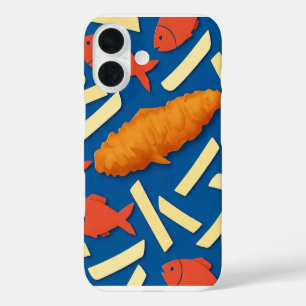 Coque Pour iPhone 16 Poisson et chips