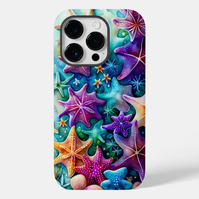 Coques Case-Mate iPhone Poisson étoilé coloré (Verso)