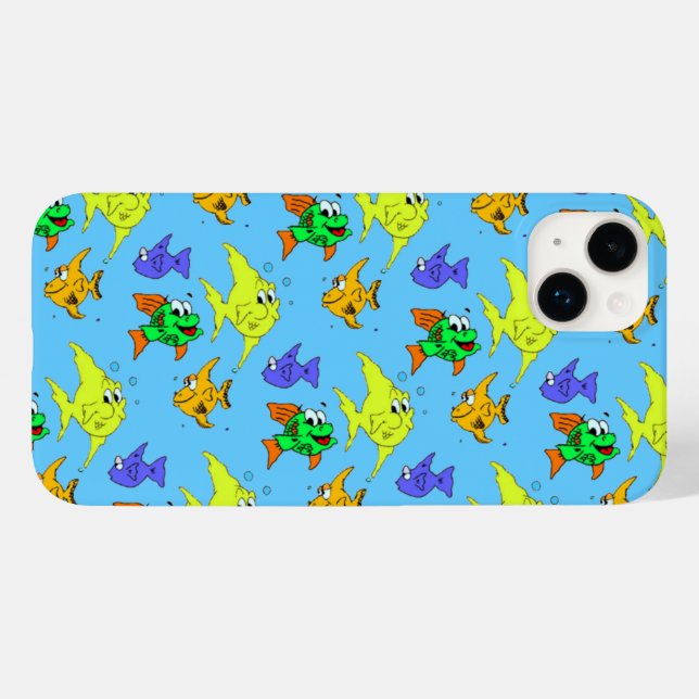 Coques Case-Mate iPhone Poisson Heureux (Verso (horizontal))