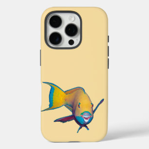 Coques iPhone 16 Pro Poisson perroquet - Conception abstraite - Découpé