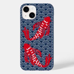Coque Pour iPhone 14 Poisson rouge Koi