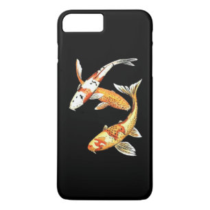 Etui iPhone Case-Mate Poisson rouge oriental de Koi sur le noir