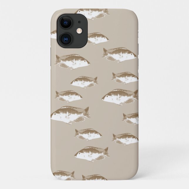 Coques Case-Mate iPhone poisson sépia (Dos)