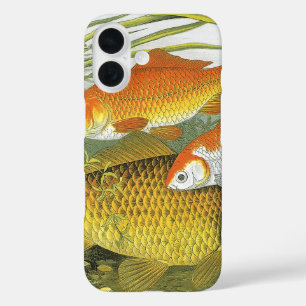 Coques iPhone 16 Poisson vintage Koi Poisson, Marine Aquatique Vie 