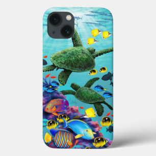 Case-Mate iPhone Case Poissons tropicaux hawaïens de tortue de mer de