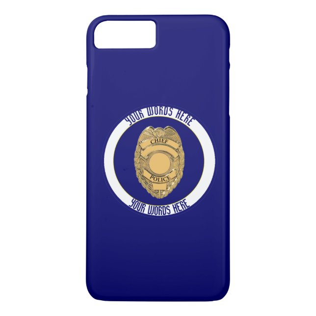Coques Case-Mate iPhone Police Chef de l'insigne Bouclier personnalisé (Dos)