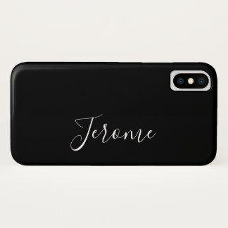 Case-Mate iPhone Case Police de script tendance (noir)