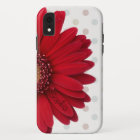 Polka Dot Red Daisy Nom personnalisé
