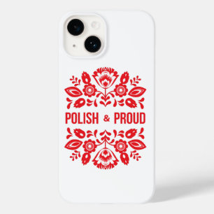 Coque Pour iPhone 14 Pologne et fière Pologne Polska Fleurs rouges