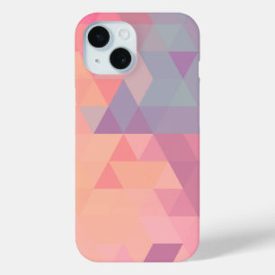 Coque Pour iPhone 15 Polygone rose