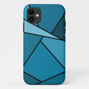 Etui iPhone Case-Mate Polygone Turquoise Abstrait
