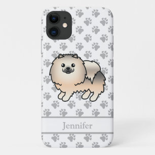 Case-Mate iPhone Case Pomeranian Sable Crème Chien de Dessin Animé Migno