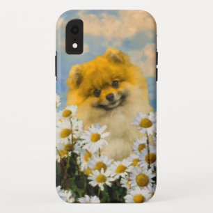 Case-Mate iPhone Case Poméranien dans Daisies Peinture - Art Chien origi
