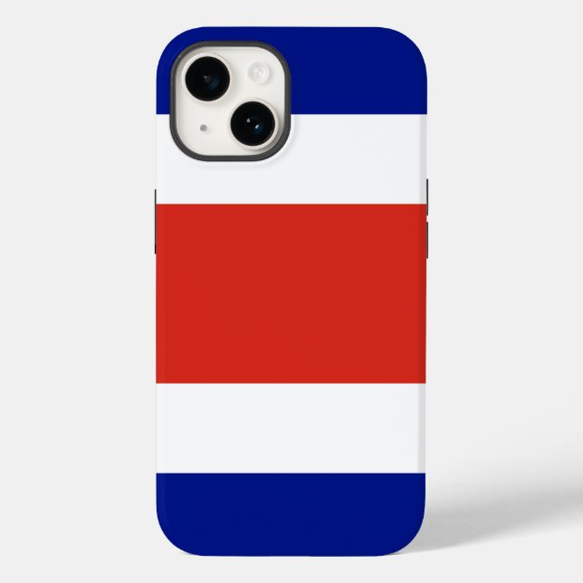 Coques Case-Mate iPhone Pomme patriotique 14 Coque-Mate, drapeau du Costa  (Verso)
