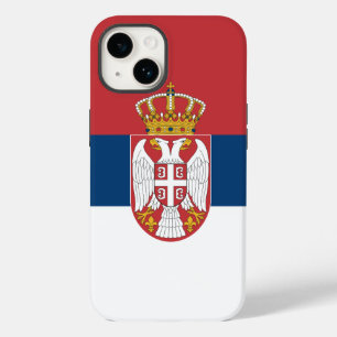 Coque Pour iPhone 14 Pomme patriotique 14 Coque-Mate, drapeau serbe