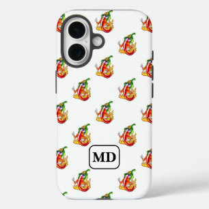 Coque Pour iPhone 16 Pompier Pompier Personnalisable Pouces Blanches
