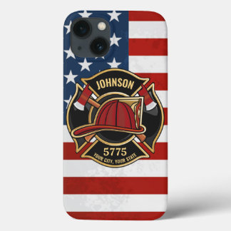 Case-Mate iPhone Case Pompier Secourt incendie Département USA Drapeau p