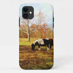 Coque Case-Mate Pour iPhone Poney miniature noir et blanc / Cheval