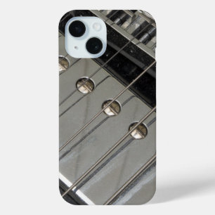 Coque Pour iPhone 15 Pont de guitare électrique, cordes