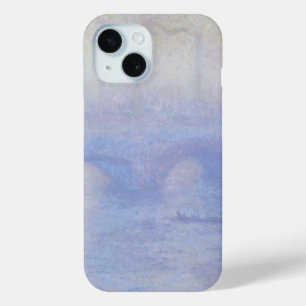 Coque Pour iPhone 15 Pont Waterloo, effet Mist par Claude Monet