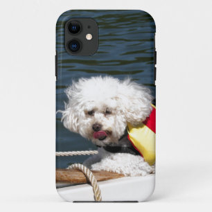 Coques Pour iPhone Poodle avec gilet de sauvetage