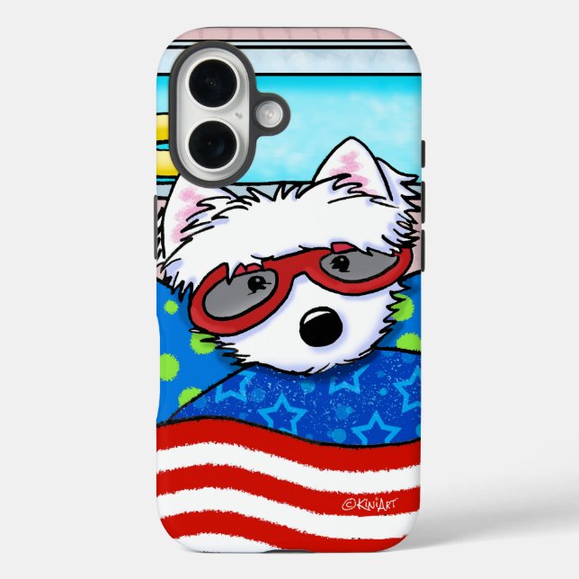 Coques Case-Mate iPhone Poolboy Westie (Verso)