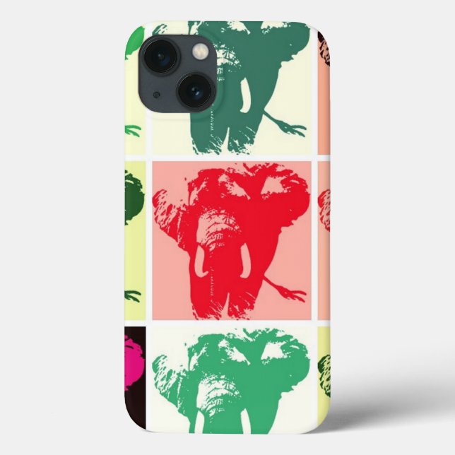 Coques Case-Mate iPhone Pop Art Elephants (Verso)