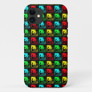 Coques Pour iPhone Pop Art Giant Pandas Red Blue Green Yellow