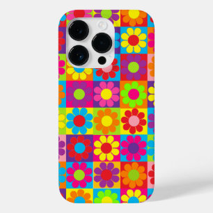 Coques Pour iPhone Pop flower Power Squares
