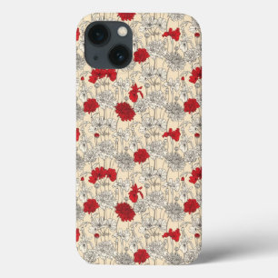 iPhone 13 Case Poppies rouges
