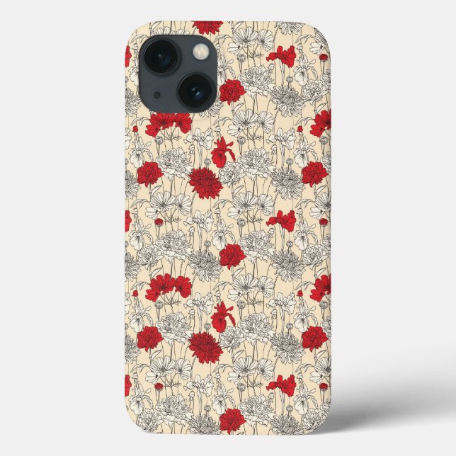 Coques Case-Mate iPhone Poppies rouges (Verso)
