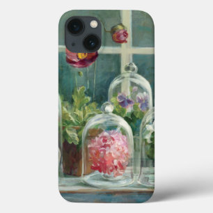 Etui iPhone Case-Mate Poppies violettes sur un rebord de fenêtre