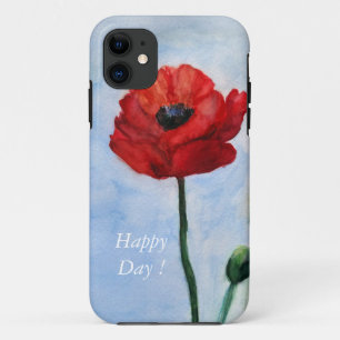 Coque Case-Mate Pour iPhone Poppy art Phone SE + iPhone 5/5S, à peine là
