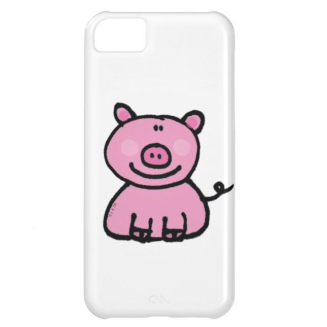 Coques Case-Mate iPhone porcin rose (Dos)