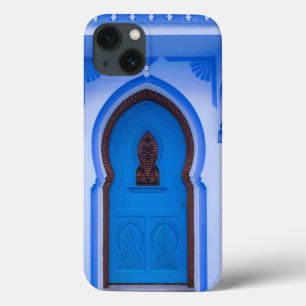 Etui iPhone 13 Porte bleue marocaine