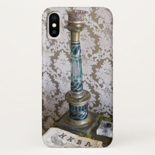 Case-Mate iPhone Case Porte-bougie en verre bleu vintage