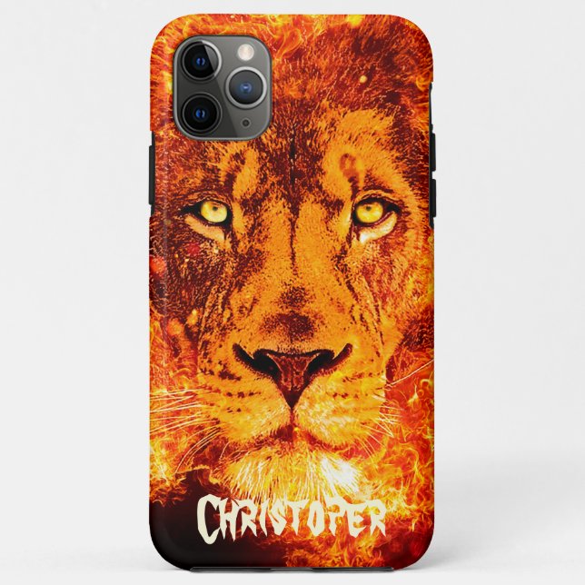 Coques Case-Mate iPhone Porte-Lion flamboyante (Dos)